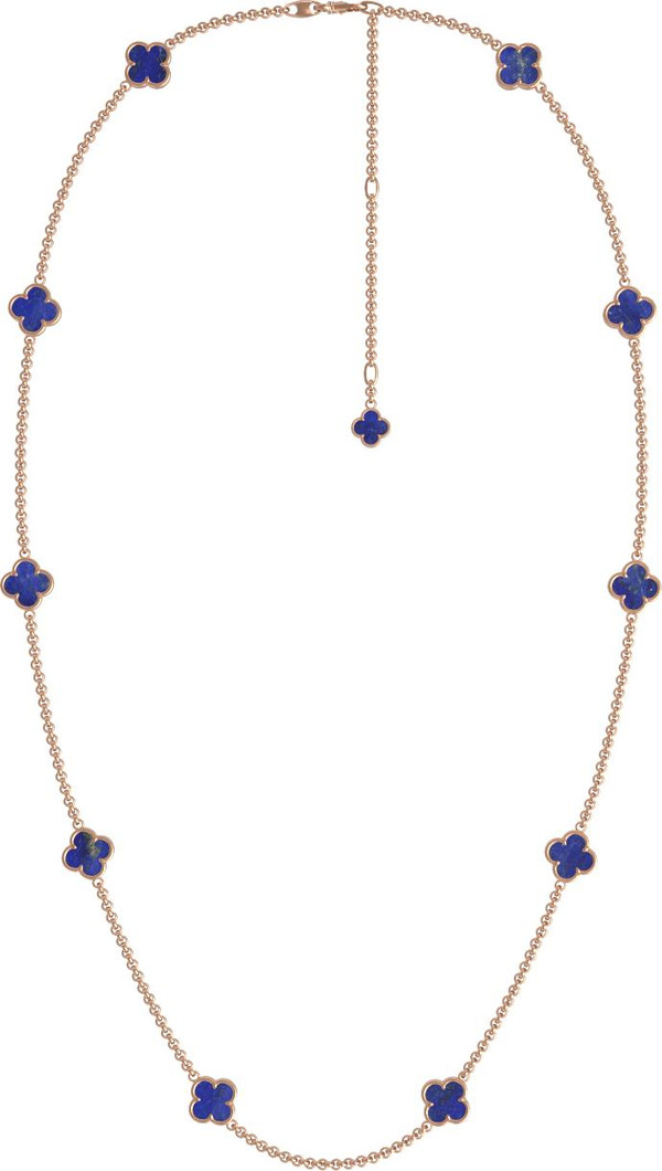 Колье из золота c лазуритом