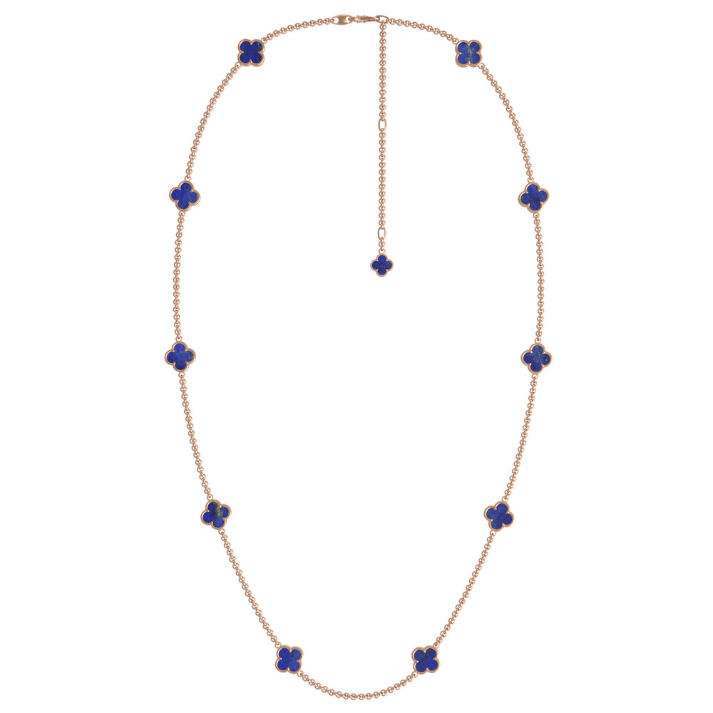 Колье из золота c лазуритом