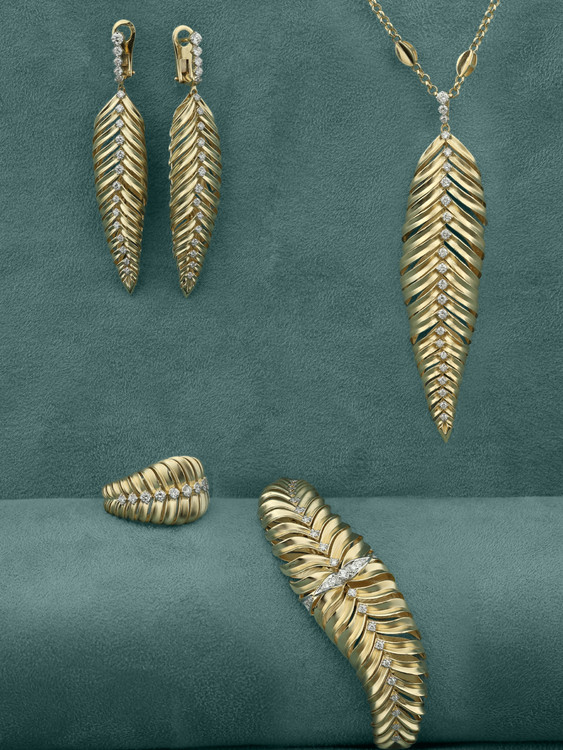 Браслет из лимонного золота c бриллиантами