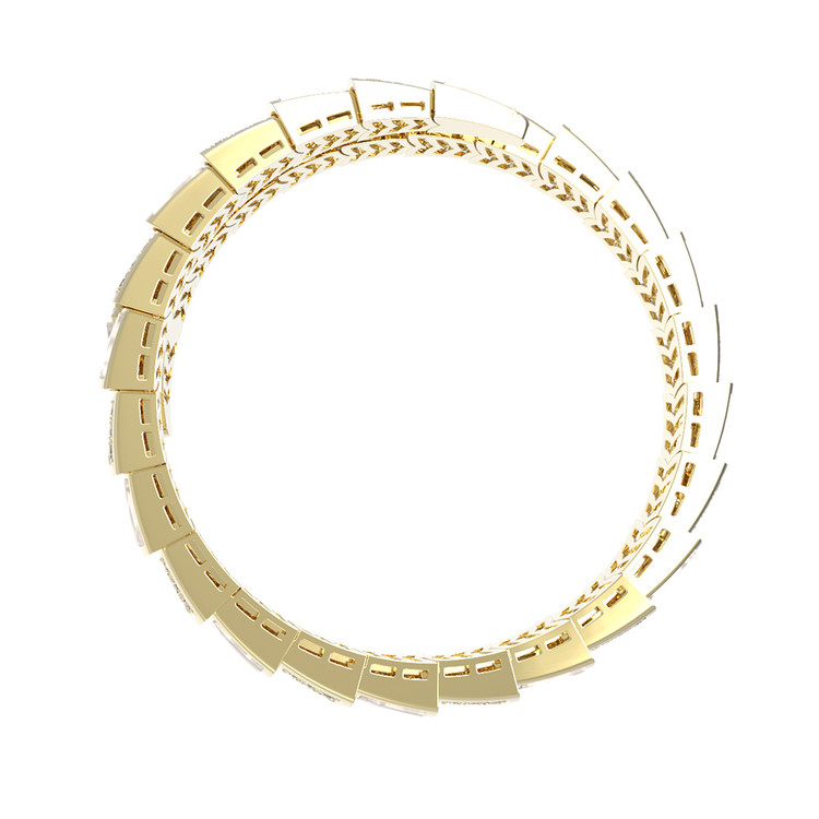 Браслет из лимонного золота c бриллиантами и лазуритом