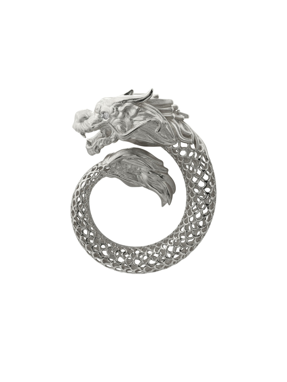 Подвеска из белого золота c бриллиантами