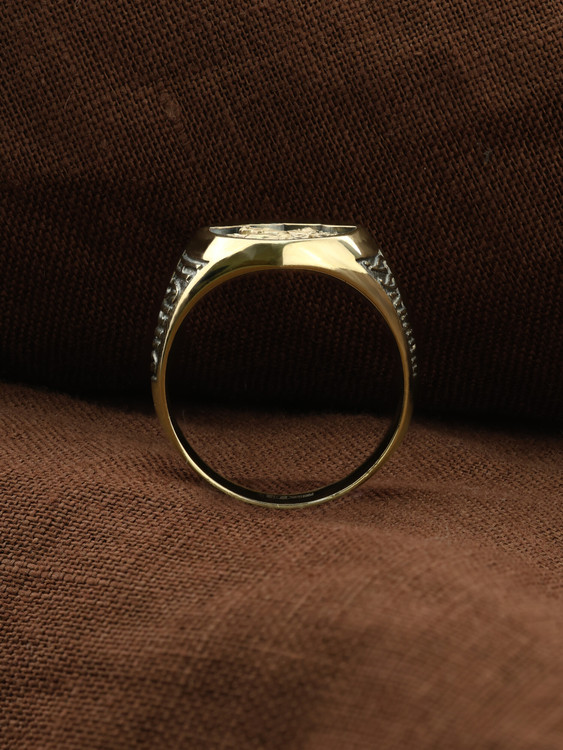 Кольцо из лимонного золота