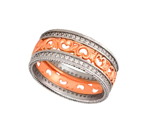 Кольцо из золота c фианитом