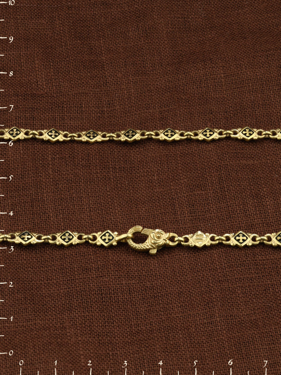 Цепь из лимонного золота