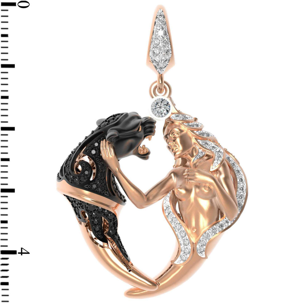 Подвеска из золота c фианитом