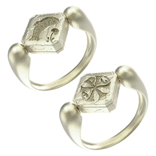 Кольцо из зелёного золота