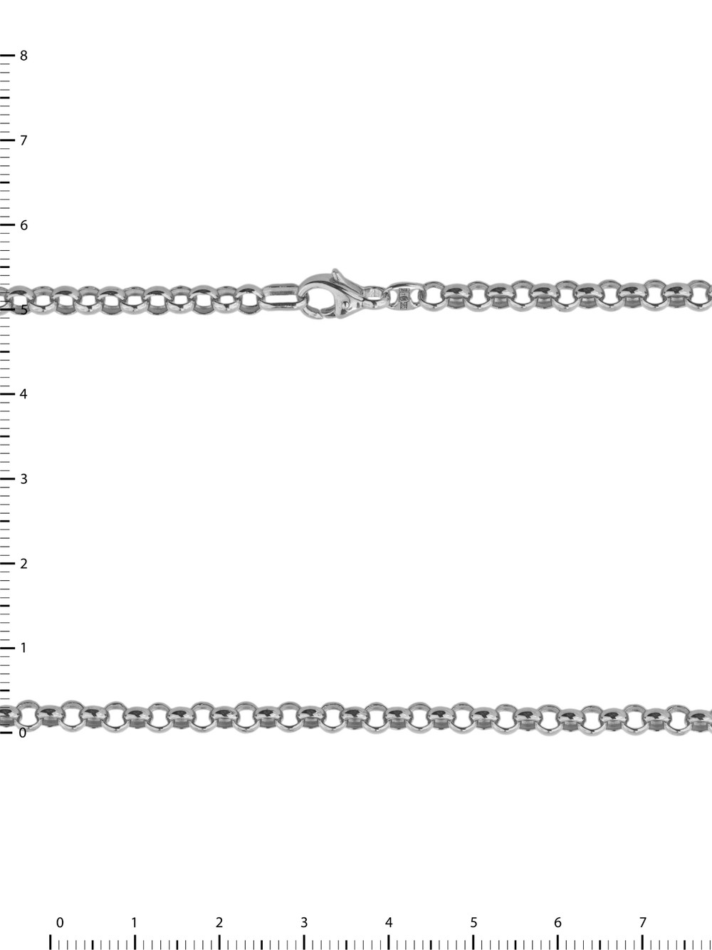 Цепь из белого золота