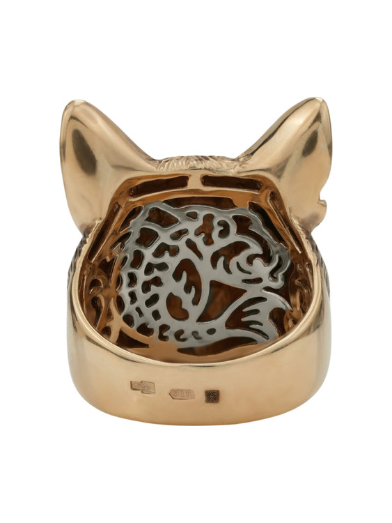 Кольцо из золота c эмалью