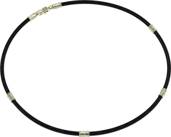 Шнурок шёлковый из зелёного золота c шёлковым шнурком