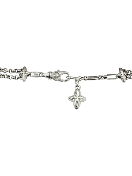 Браслет из белого золота c бирюзой и перламутром