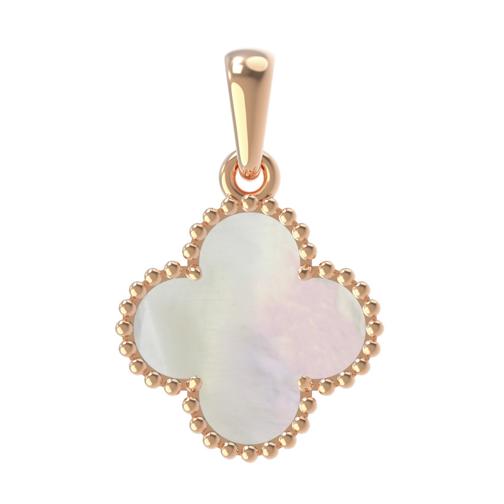 Подвеска из золота c перламутром