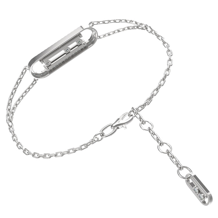 Браслет из белого золота c бриллиантами