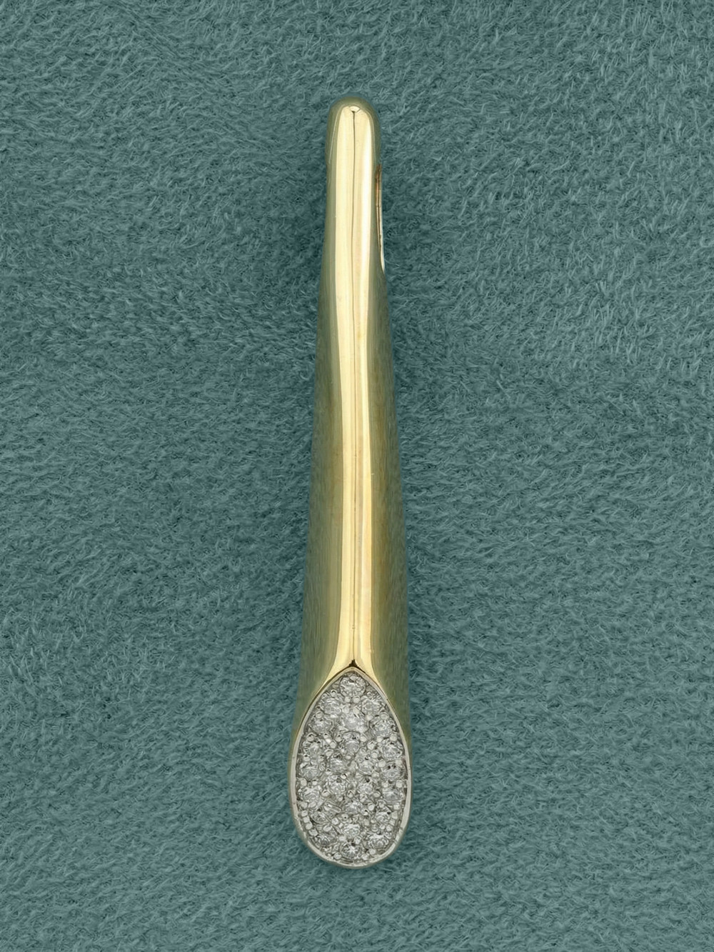 Подвеска из лимонного золота c бриллиантами