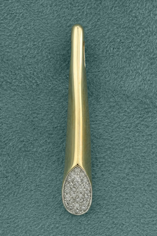 Подвеска из лимонного золота c бриллиантами