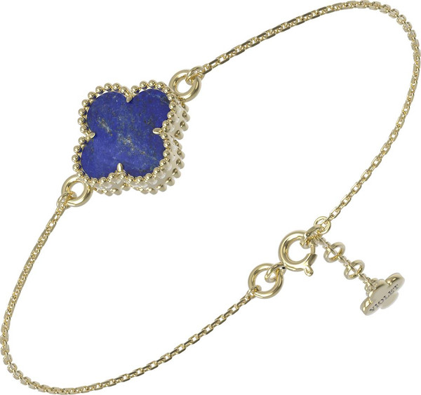 Браслет из лимонного золота c лазуритом