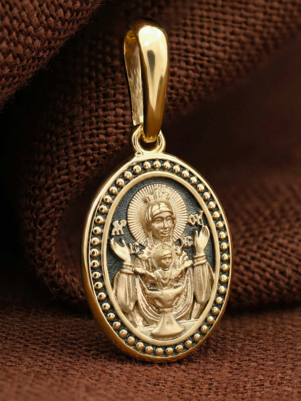 Образок из лимонного золота