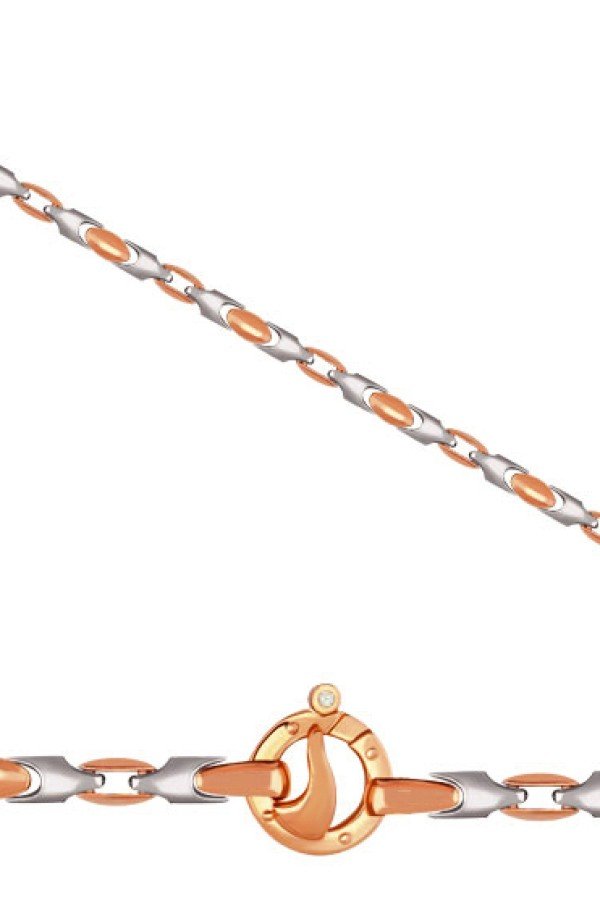 Цепь из золота c фианитом