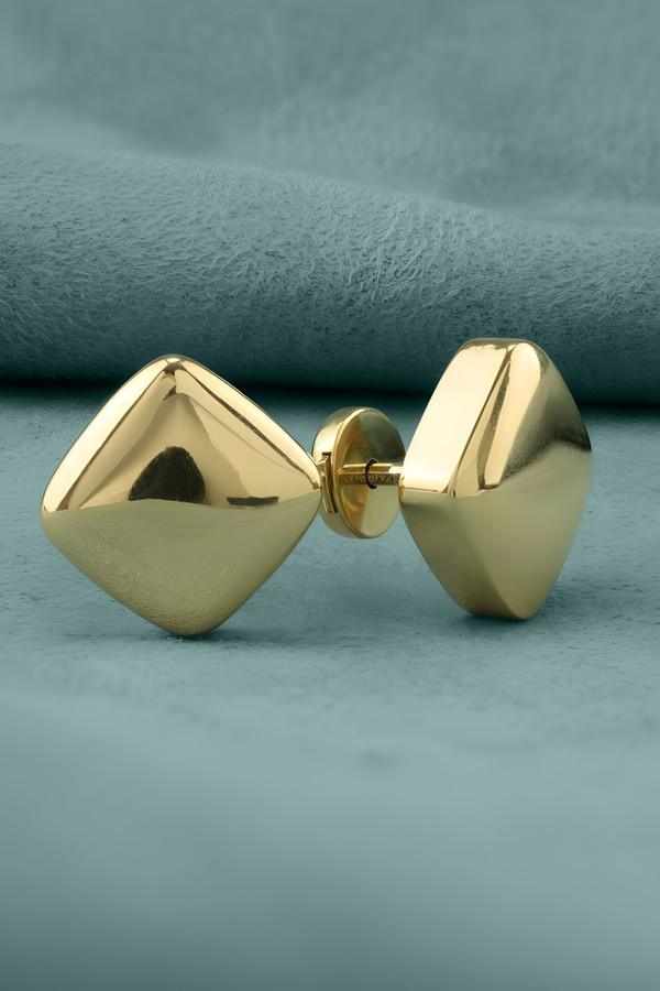 Серьги из лимонного золота