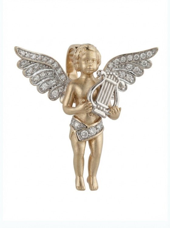 Подвеска из золота c фианитом