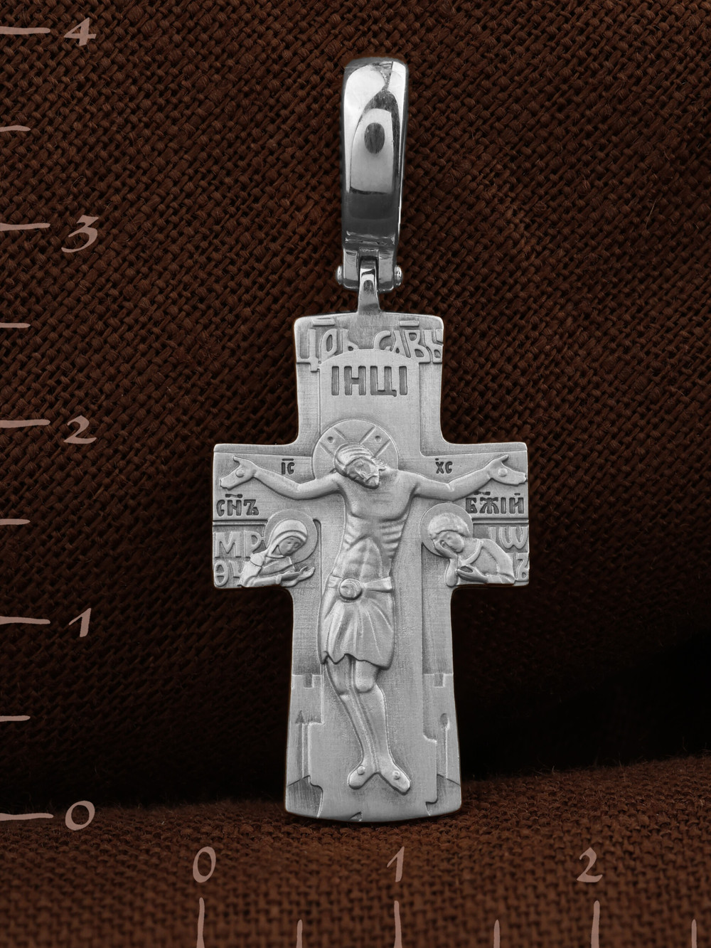 Крест из белого золота