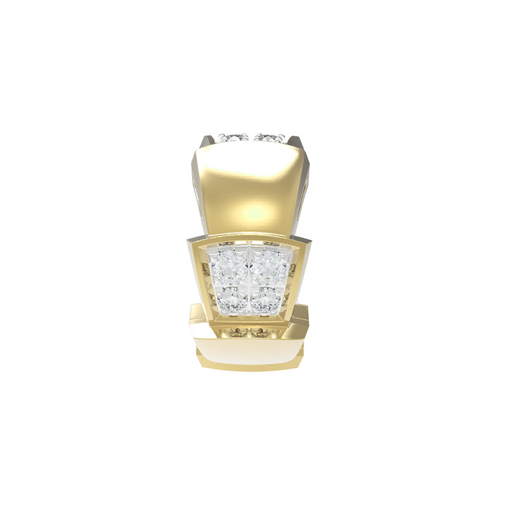 Подвеска из лимонного золота c бриллиантами