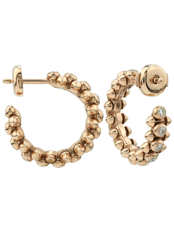 Серьги из розового золота c бриллиантами