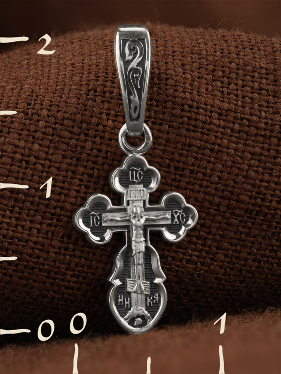 Крест из белого золота