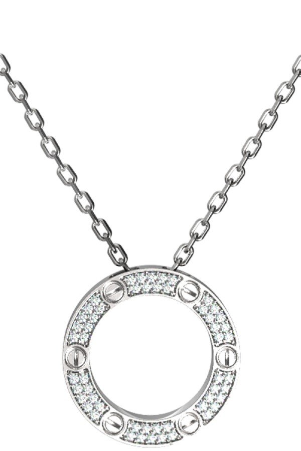 Колье из белого золота c бриллиантами