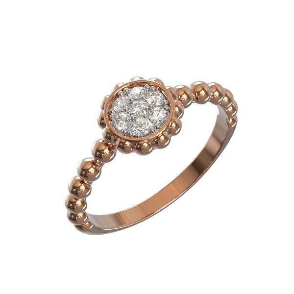 Кольцо из золота c бриллиантами