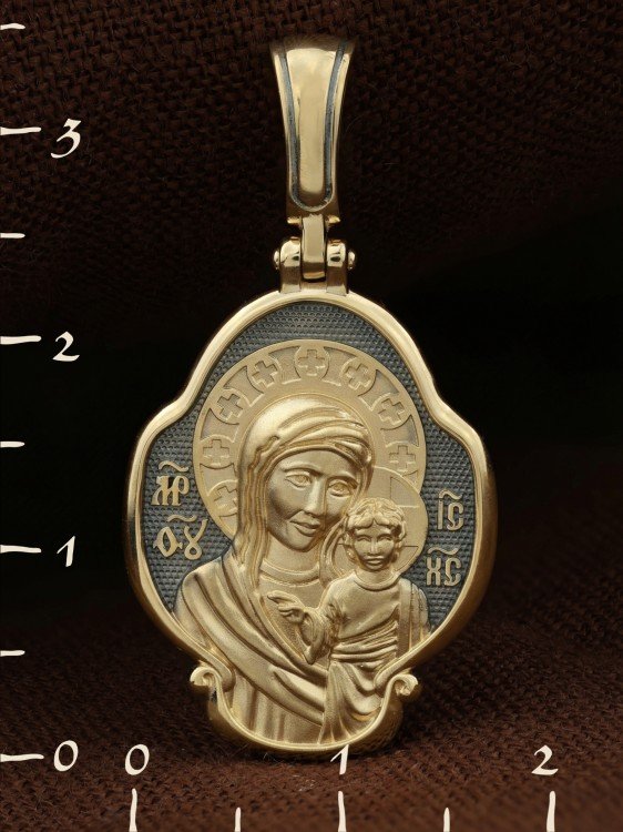 Образок из лимонного золота