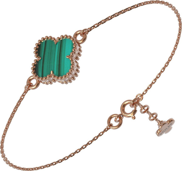 Браслет из золота c малахитом