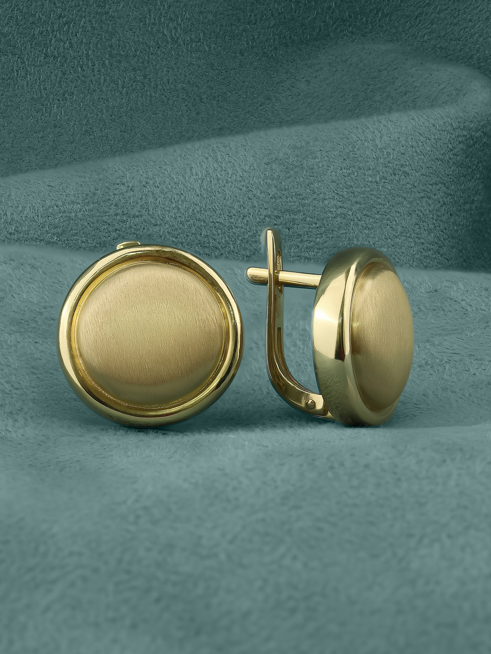 Серьги из лимонного золота