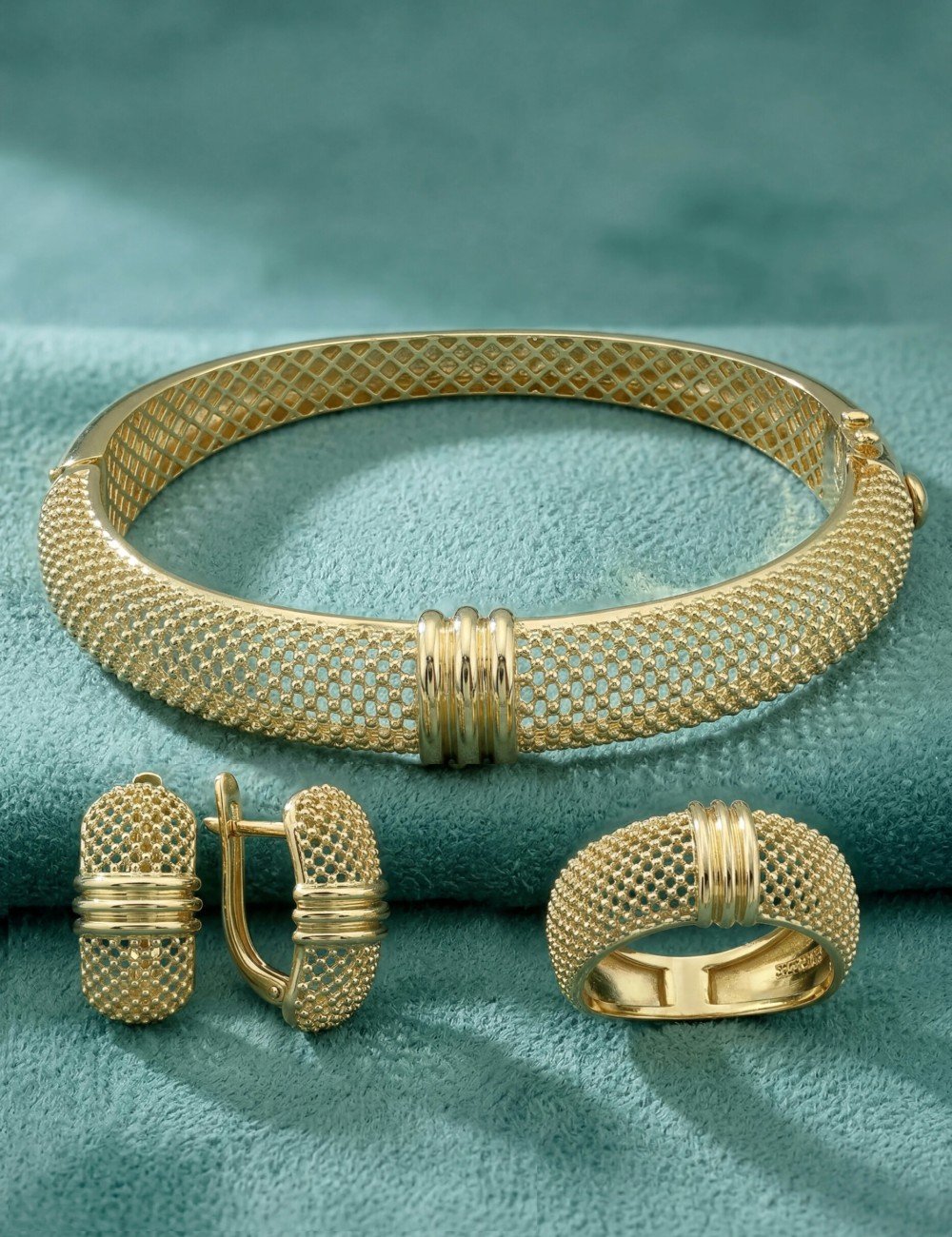 Серьги из лимонного золота 585 пробы