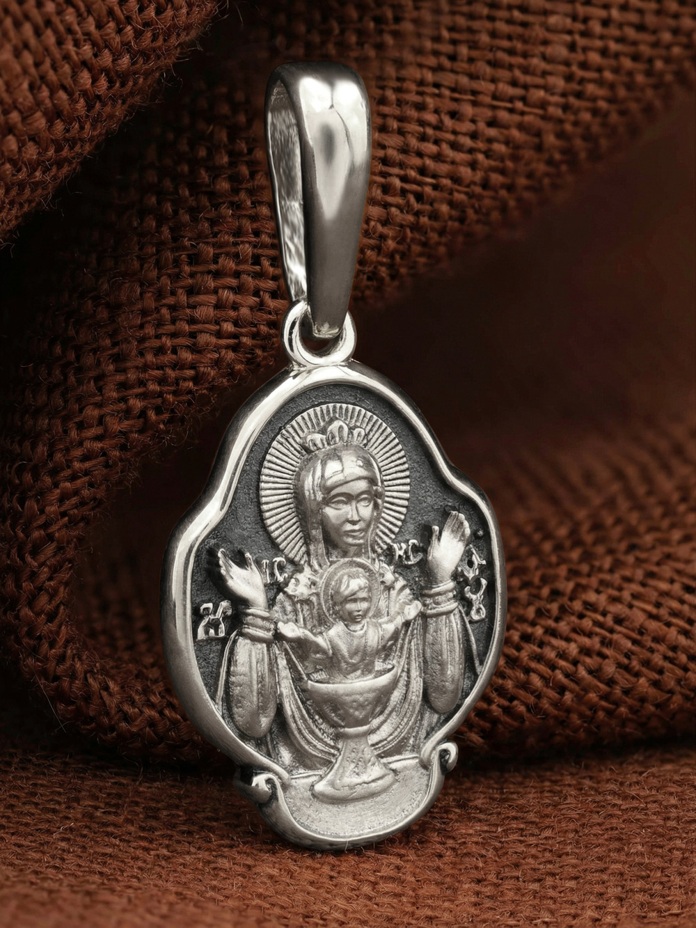 Образок из белого золота