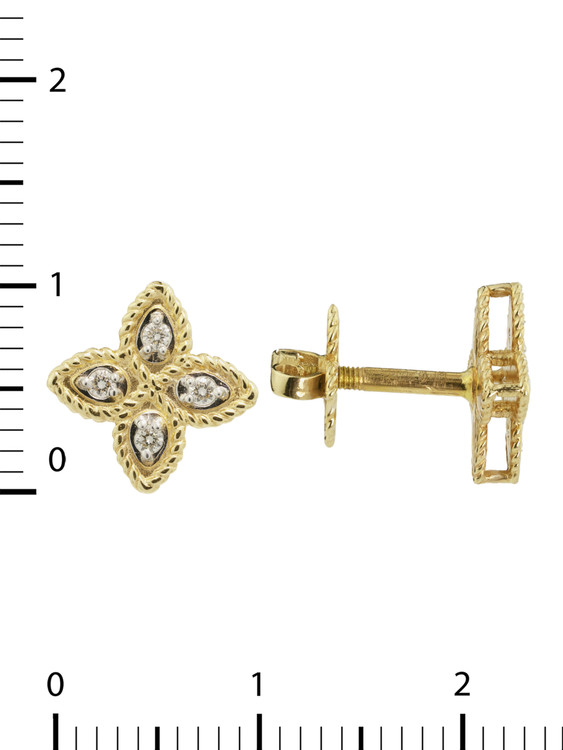 Серьги из лимонного золота c бриллиантами