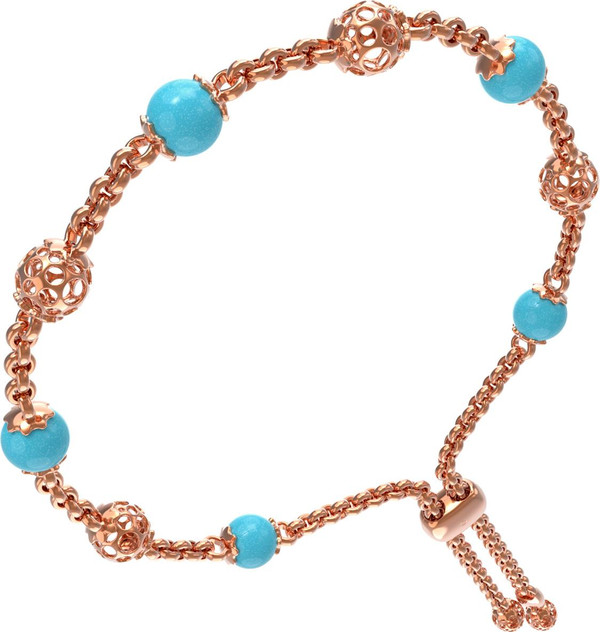 Браслет из золота c бирюзой