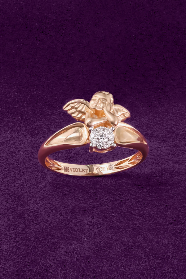 Кольцо из золота c бриллиантами