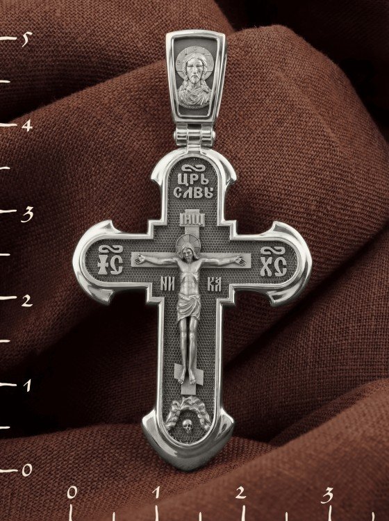 Крест из белого золота