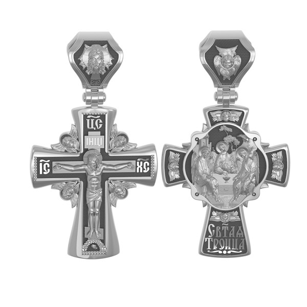 Крест из белого золота