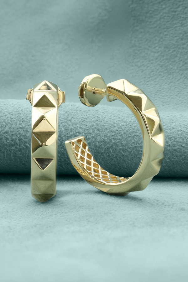 Серьги из лимонного золота