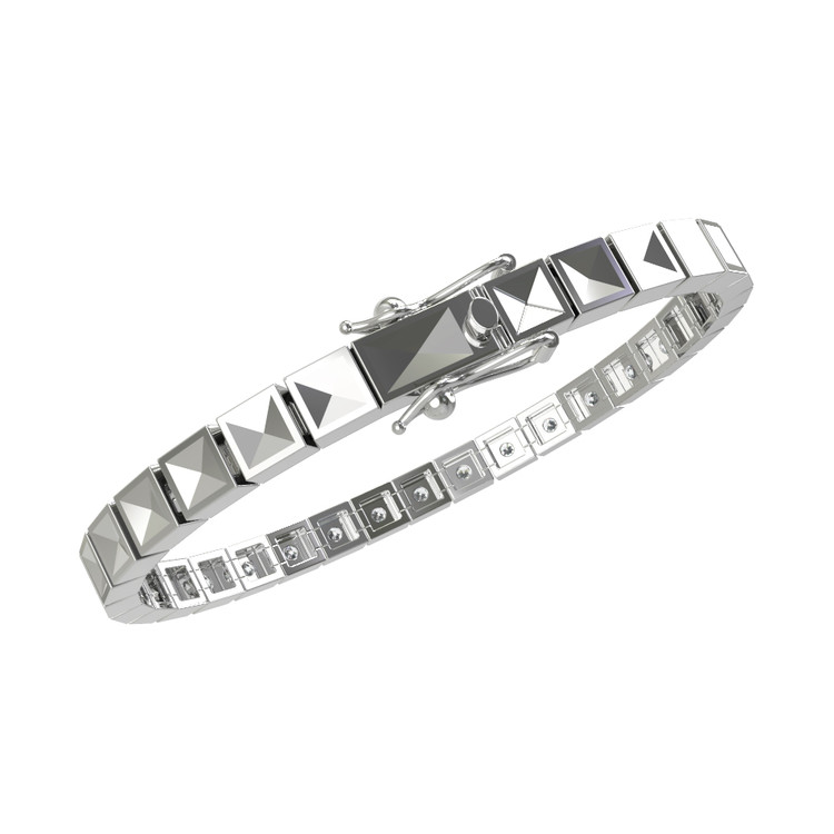 Браслет из белого золота c бриллиантами