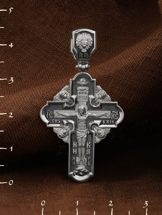 Крест из белого золота