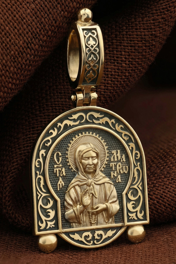 Образок из лимонного золота