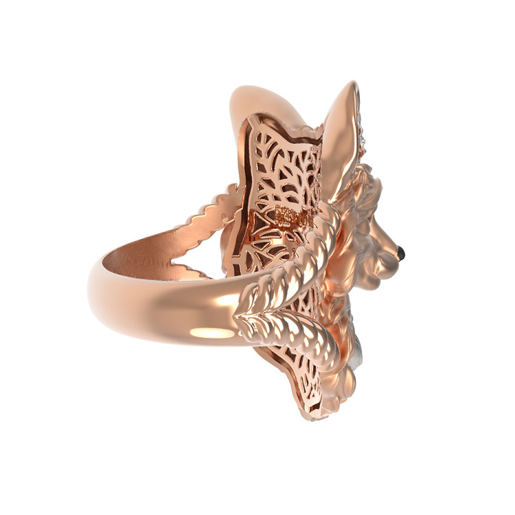 Кольцо из золота c эмалью