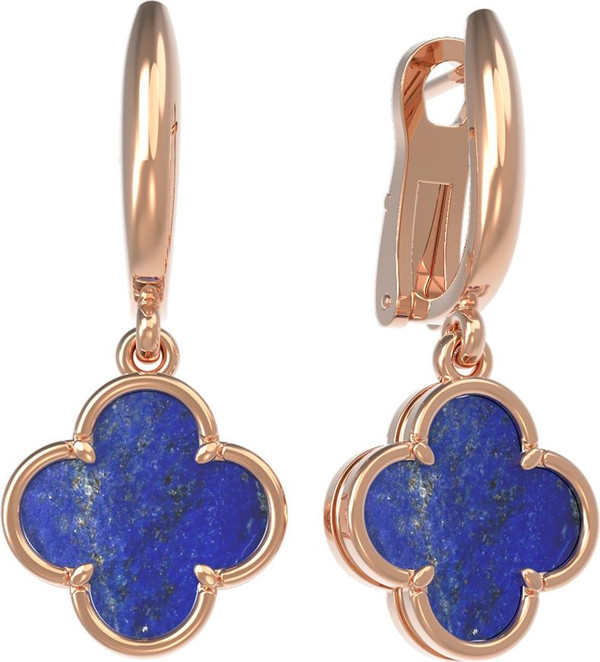 Серьги из золота c лазуритом