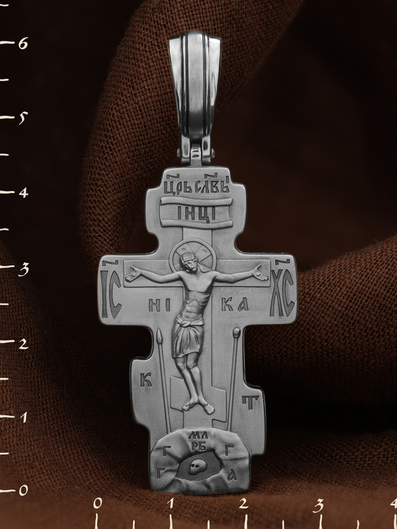 Крест из белого золота