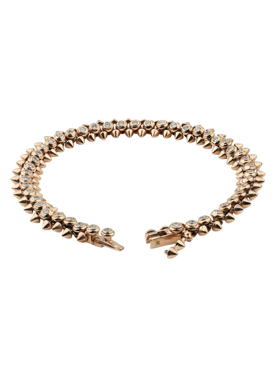 Браслет из розового золота c бриллиантами