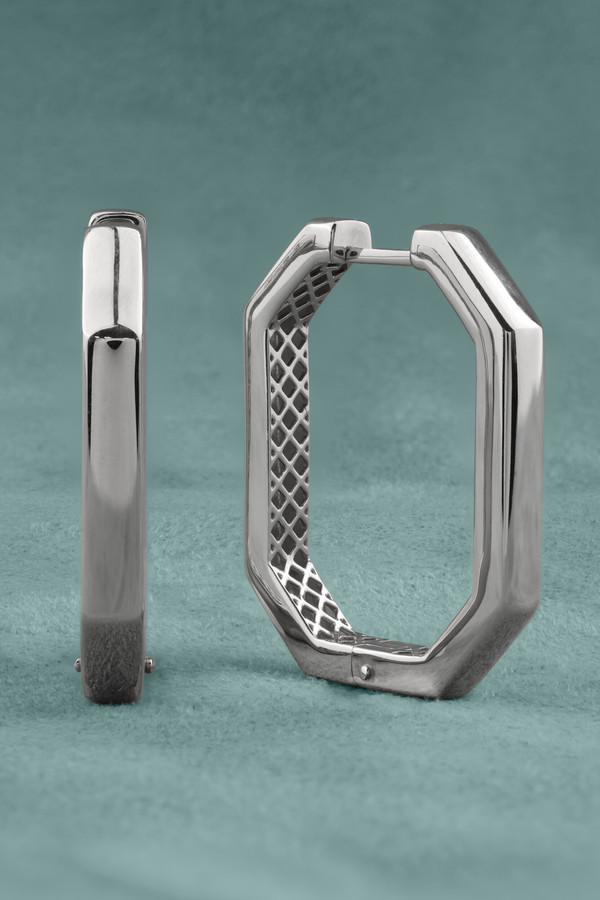 Серьги из белого золота