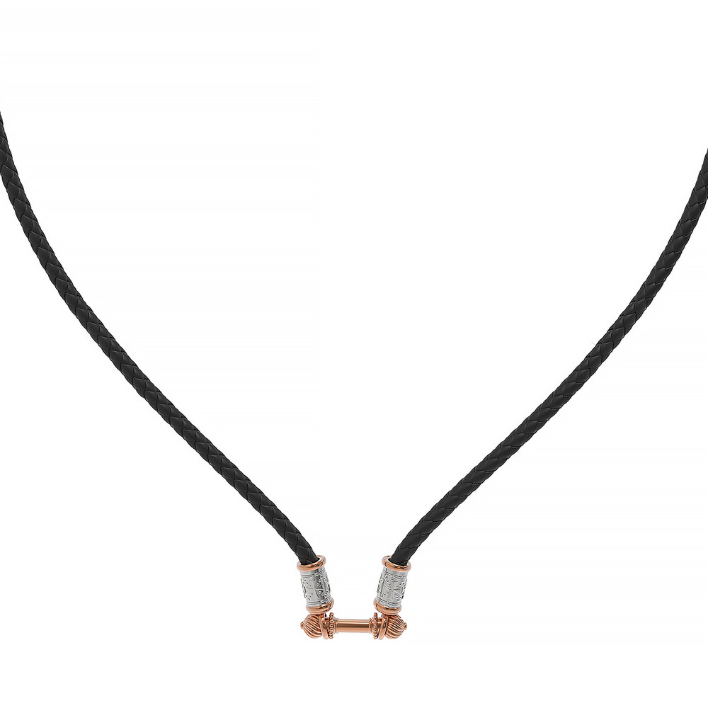 Шнурок кожаный из золота c кожаным шнурком