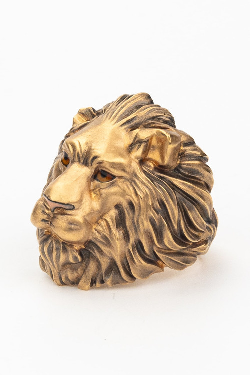 Кольцо из золота c эмалью